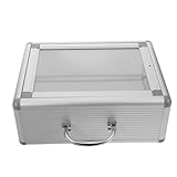 Milisten Wandmontierter Medikamentenorganizer Metall Acryl Klein mit Notfallfach für Badezimmer Büro Bank Öffentliche Bereiche