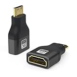 vgggrd 2 Stück Mini HDMI Adapter 8K@60Hz Kupplung Kabel Verbinder HDMI 2.1 ARC HDR10+ Dolby Vision 3D VRR ALLM HDCP, Kompatibel mit 4K 2K 1080P