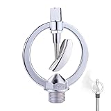 Gartensprinklerkopf – robuster Ersatz | Bewässerungskopf mit 360-Grad-Rotation und Düse für Pflanzenpflege, Bewässerung, Blumenbeete und Bewässerung oder effiziente Bewässerung