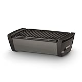 Enders Aurora raucharmer Tischgrill, mobiler Holzkohle-Grill, kleiner Grill, Balkon-Grill, Picknick-Grill, Camping-Grill, Grill mit Belüftung, grey #1364, 26x47x13,5 cm