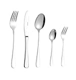 Esmeyer 156-081 Besteck-Set Sylvia aus Edelstahl 18/0 poliert 30-teilig, Silberfarben, Silber