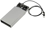 KALEA-INFORMATIQUE Metallgehäuse für 2,5- oder 3,5-Zoll-SAS-Festplatten mit SFF-8482-Anschluss USB3.2 Gen 2x1 10G-Verbindung und 12V 3A-Stromversorgung