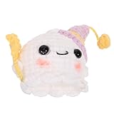 IMIKEYA Halloween Gehäkelter Mini Schlüsselanhänger Leichtem Wollgarn Handgefertigte Niedliche Gespensterpuppe als Halloween Zimmerdeko und Autoanhänger für Desktop und