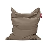 Fatboy Original Stonewashed Taupe Sitzsack | Klassischer Indoor Beanbag aus Baumwolle, Sitzkissen | 180 x 140 cm