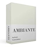 Ambiante Renforcé-Spannbettlaken für 35cm hohe Matratzen Cotton Uni Farbe Off-White Größe 160x200