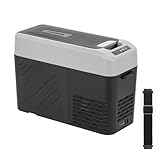 Alpicool KCF15 15L Kompressor Kühlbox Tragbar für Auto, LKW, Kompakter Camping Kühlschrank 12/24V DC Kühlbox für Reisen, Lebensmittel & Getränke, Leichtes Design
