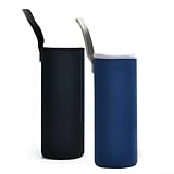 Thermo-Schutzhüllen für 550-ml-Flaschen, isoliert, leichtes Scuba-Gewebe (550 ml grau)