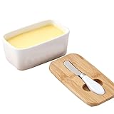 Generisch Brottopf Keramik Mit Holzdeckel, Brot Keramiktopf Mit Holzdeckel, Vorratsglas Mit Holzdeckel (Weiß)