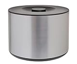 BARCRAFTERS Großer Eiswürfelbehälter 10 Liter in gebürsteter Aluminiumoptik | Eisbox mit Deckel 3-tlg. | Gastronomiequalität | Bar | Eiskübel
