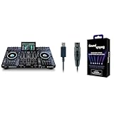 Denon DJ PRIME 4+ Standalone DJ-Controller & Mixer mit 4 Decks & SoundSwitch Micro DMX Interface – Ultrakompaktes USB auf DMX Interface inklusive kostenloser Nutzung