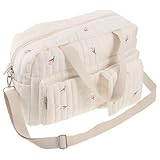 WEKAMOS Kliniktasche für Schwangere Wickeltasche Großzügig mit Organizer und Schultergurt Babyreise und Aufbewahrungstasche für Unterwegs