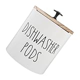 HOLIDYOYO geschirrspüler aufbewahrungsbox Aufbewahrungsbehälter für Wäsche Dekorative Aufbewahrungsbehälter Duftperlenbehälter Wäsche Perlenbehälter Wäschekorb mit Deckel Holz Weiß