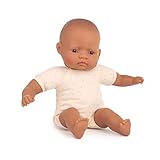 Miniland Dolls: lateinamerikanische Babypuppe, 32 cm, mit weichem Stoffkörper, in Geschenkbox