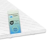 Bodyprotect Topper 120 x 200 x 6 cm, Komfortschaum Matratzentopper, Matratzenauflage, waschbar bis 60 Grad, weiß