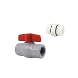 Max Water Kugelhahn für das ganze Haus, robust, 1,9 cm MIP Sechskant-Nippel