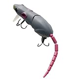 Künstliche Mausköder Fake Fishing Bait Gear Rattengrau für Haken Tackle Fishmanrat Fischerei Köder