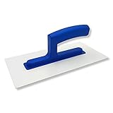 DEWEPRO® Glättkelle, Traufel, Mörtelbrett, Reibebrett aus Kunststoff - 270x130mm (PS) zum Auftragen und Glätten von Strukturputz