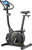 Gymtek Magnetischer Heimtrainer, Fahrrad für Zuhause - bis 135kg - 8 Widerstandsstufen, 9kg Schwungmasse - LCD Display - für Home Gym Fitness