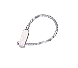 TROIKA Schlüsselanhänger LOOP Schlüsselhalter supersicher superminimalistisch, hochqualitativer Schlüsselringdraht Edelstahl keyring mit Schraubsicherung, süsse Geschenkverpackung Original