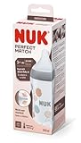 NUK Perfect Match Babyflasche 150 ml, ab 0 Monate grau (1 piece)