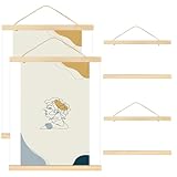 VEGCOO 2 Set Magnetisch Posterleiste 30 cm, A3 Posterleiste, Posterleiste Posterleisten Bilderrahmen, für Poster, Leinwände, Fotos (Originalholz - 2 Set, 31cm)