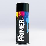 ZX Primer Haftgrund Spray 400ml – Universal Acrylgrundierung für innen & außen – Starke Haftvermittlung, Rostschutz, schnelle Trocknung, ideale Basis für Lacke, Holz, Metall, Kunststoff (Schwarz)