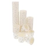 Mikinona 100Stücke Einweg Pappbecher Probierbecher für Saucen Gewürze Getränke für Zuhause Veranstaltungen