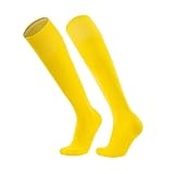 Whoasyst Fußballsocken, kniehoch, atmungsaktiv, Softball, Fußball, Athletik, Fußball, einfarbig, athletisch, kniehoch, Baseball für Erwachsene