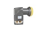 HUMAX Digital LNB 143s-B Quad Switch (Quad LNB, 4 Ausgänge, Wetterschutz, eingebauter Multischalter, 40 mm Feed) Rauschmaß 0,1 dB