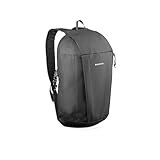 Quechua NH100 Wanderrucksack, 10 Liter, Schwarz (Schwarz), Schwarz