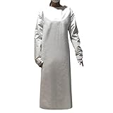 CRE87 1/10/20 Stück Mann und Frauen Schutzanzug Mehrweg Isolationskittel Non-Woven Medizin OP-Kittel Staubdicht Antibeschlag Wasserdicht Staubfreie Arbeitskleidung Schutzkleidung (A Weiß/1PC L)
