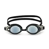 EnzoDate optische Brille Hyperopie RX + 1 bis + 8 Myopie - 1 bis-8 Erwachsene Kinder unterschiedliche Stärken für jedes Auge Schwimmen(Kraft: +2,Schwarz)