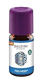 Baldini Feelmeer BIO, Bio Duftmischung mit 100% naturreinen ätherischen Ölen und Alkohol, Ölmischung mit Seekiefer, Palmarosa und Zitrone, 5 ml