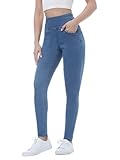 Chasehot Damen Skinny Jeans, High Waist Stretch Jeggings, Indigoblau, XL