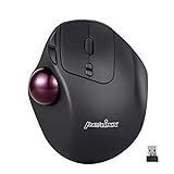 Perixx PERIMICE-717 Kabellose Programmierbare Trackball Maus - 34mm Trackball - 400/1000 DPI - 7 Tasten (5 Programmierbar)
