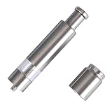 Lurrose Handmühle für Pfeffer und Salz aus Edelstahl Manuelle Pfeffermühle mit Druckknopf Kompakt und Vielseitig für Küche und Gewürze