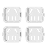 4 Stück Babyschutz-Steckdosenabdeckungen, weiß, Kindersteckerabdeckungen für Steckdosen, einfach zu installieren