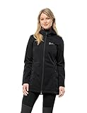 Jack Wolfskin Damen WINDHAIN Coat W Softshellmantel, Black, M