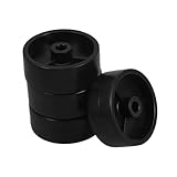 Garneck 4 Stück PP Kunststoff Ømm Gas Heizstrahler Ersatzräder für Terrassenheizer mit Einfacher Montage und Stabiler Unterstützung Passend als Patio Heater Zubehör