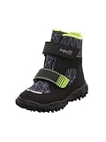 Superfit Jungen HUSKY warm gefütterte Gore-Tex Schneestiefel, SCHWARZ/HELLGRÜN 0020, 39 EU