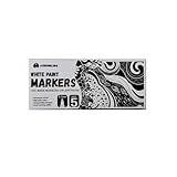 Aurobliss Weiße Lackstifte, feine Permanentmarker, Stifte für Metall, Stoff, Glas, Holz, Steine, Waschölbasis, wasserfester Stift