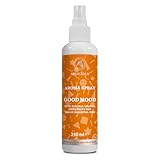 Aromaspray Gute Laune 250ml - Aromatherapie Raumspray mit - Ätherisches Orangenöl Pfefferminzöl und Zitronenöl - Spray zur Aromatisierung - Raumnebel - Kissen- und Leinenspray - Duftspray