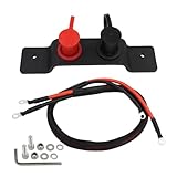 CLISPEED Hochvolt Batterie überbrückungskabel Kompatibel mit Can am ATV wasserdichte Starthilfe Klemmen Robustes Kabel Einfache Installation für Traktoren Boote Wohnwagen und Fahrzeuge