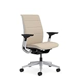 Steelcase Think Glow Up Ergonomischer Bürostuhl mit LiveBack Lumbalstütze, 4D-Armlehnen, nachhaltigem Design Hellbeige