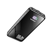 Power Bank 20000mAh 22.5W PD3.0 QC4.0 Externer Akku für Handy Schnellladung USB C Eingang und Ausgang mit LCD Display, tragbares Ladegerät, kompatibel mit externem Akku für Smartphones