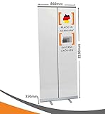 MyMaxxi | Roll Up Spuckschutzfolie 100x210cm | Spuckschutz Aufsteller transparente Folie | Spritzschutz Trennwand Abtrennwand | Schutzschild | Folie als Schutzschirm Hustenschutz