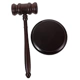 DOITOOL Langlebiger Auktionshammer mit Basis Richterhammer für Rollenspiele für und Tragbar Schulaufführungen