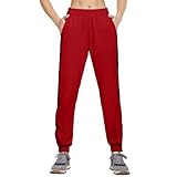 Reha Hose Damen Seitlich zu Öffnen Jogginghose Postoperative Hose Weites Bein Trainingshose Jogger Freizeithose Lang Knopfleiste Sporthose Button Fitness Sweathose Seitenschnalle Split Basketball Hose
