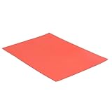 Acouto A4-Gummistempelblatt, Weicher, Flexibler -Gummi-Schnitzblock für Lasergravurmaschine. Hellgrau aus Gummi Ist Weich Zum Gravieren. Einfaches Material und - und Block-Gummistempel (Rot)