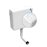 kör4u Spülkasten mit Start/Stop-Funktion, 9 Liter Füllvolumen, Weiß – Wassersparend, universell kompatibel, inkl. Füllventil & Zubehör für einfache Montage